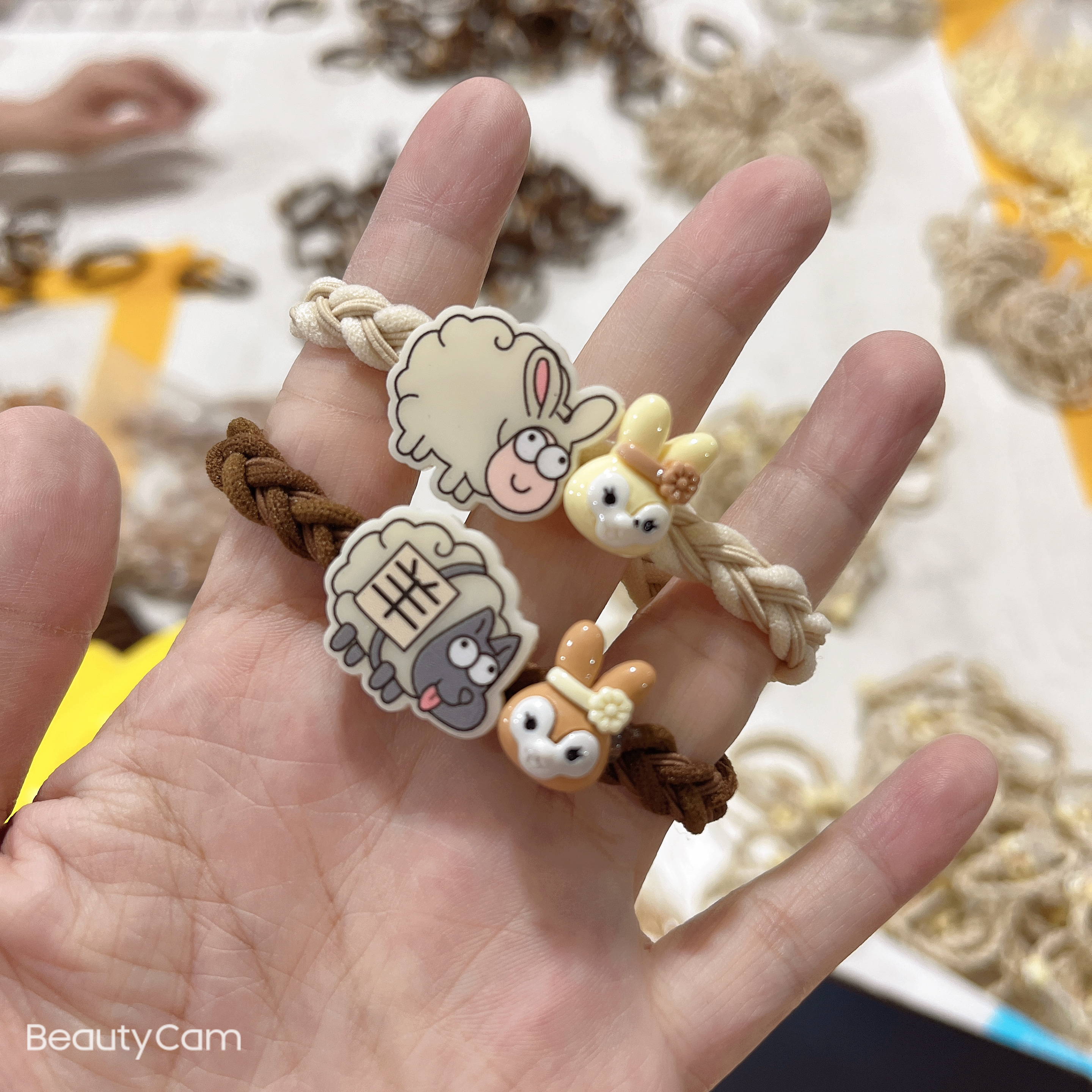 【100 Sets 】 Bestseller Sheep's Skin Band Hair Rope, new woven hair rope