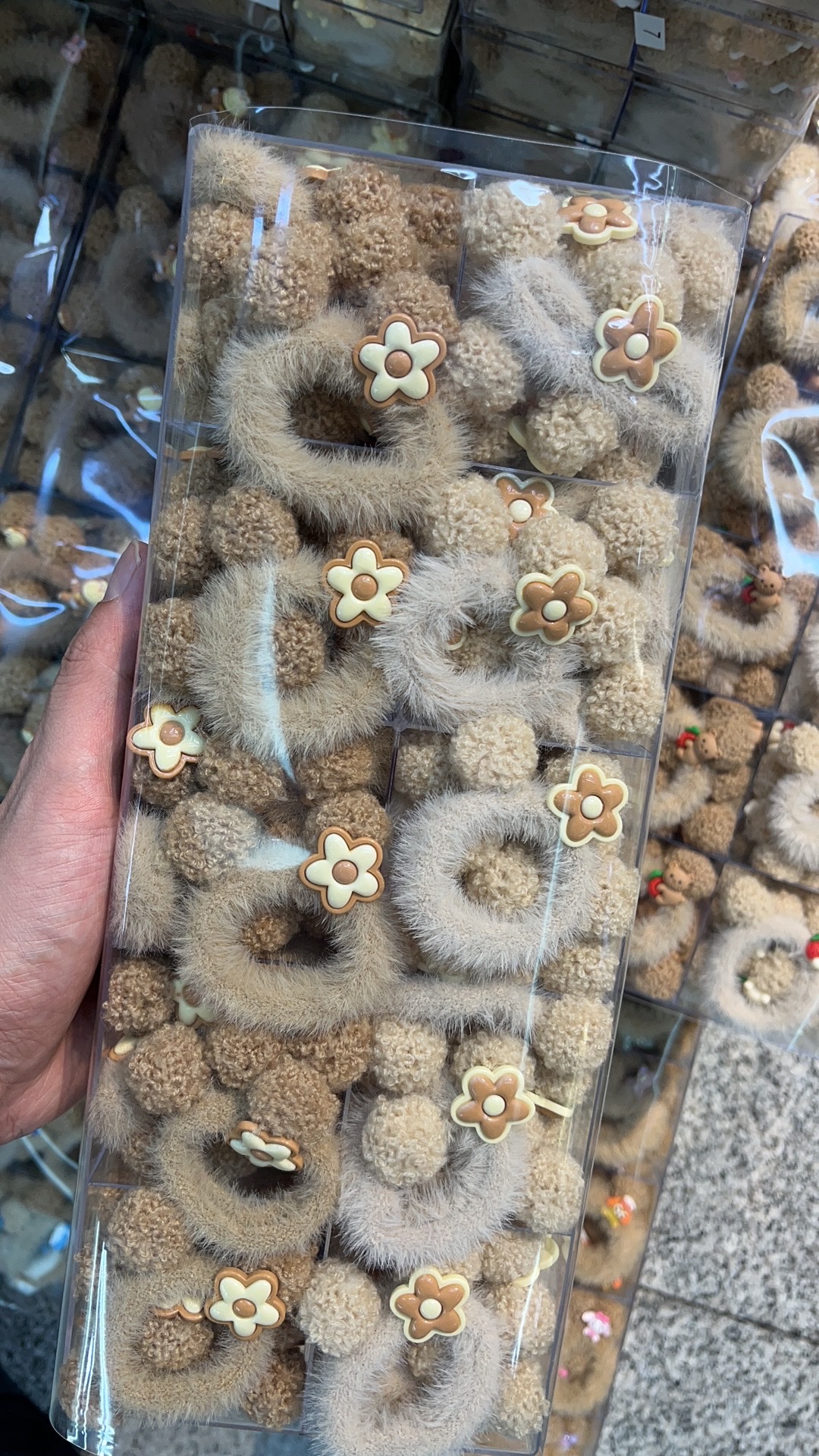 【100 Sets 】 New plush hair band bestseller rabbit ear leather band hair accessory Application Scenario