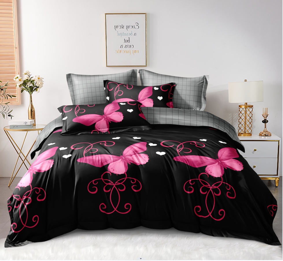 3d printed three-piece set, four-piece set, multi-piece set, bedding, home textile duvet cover set details Picture