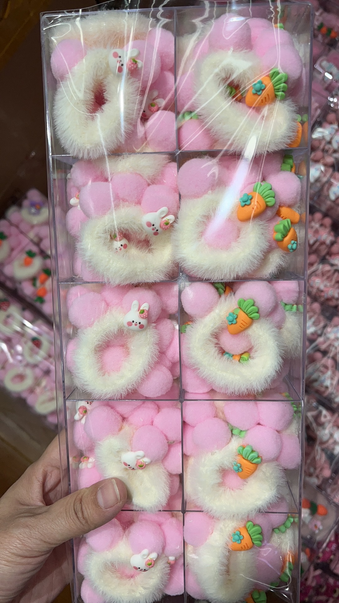 【100 Sets 】 New ear hair bands, cartoon cute leather bands, fruit hair ties and hair accessories Specification image