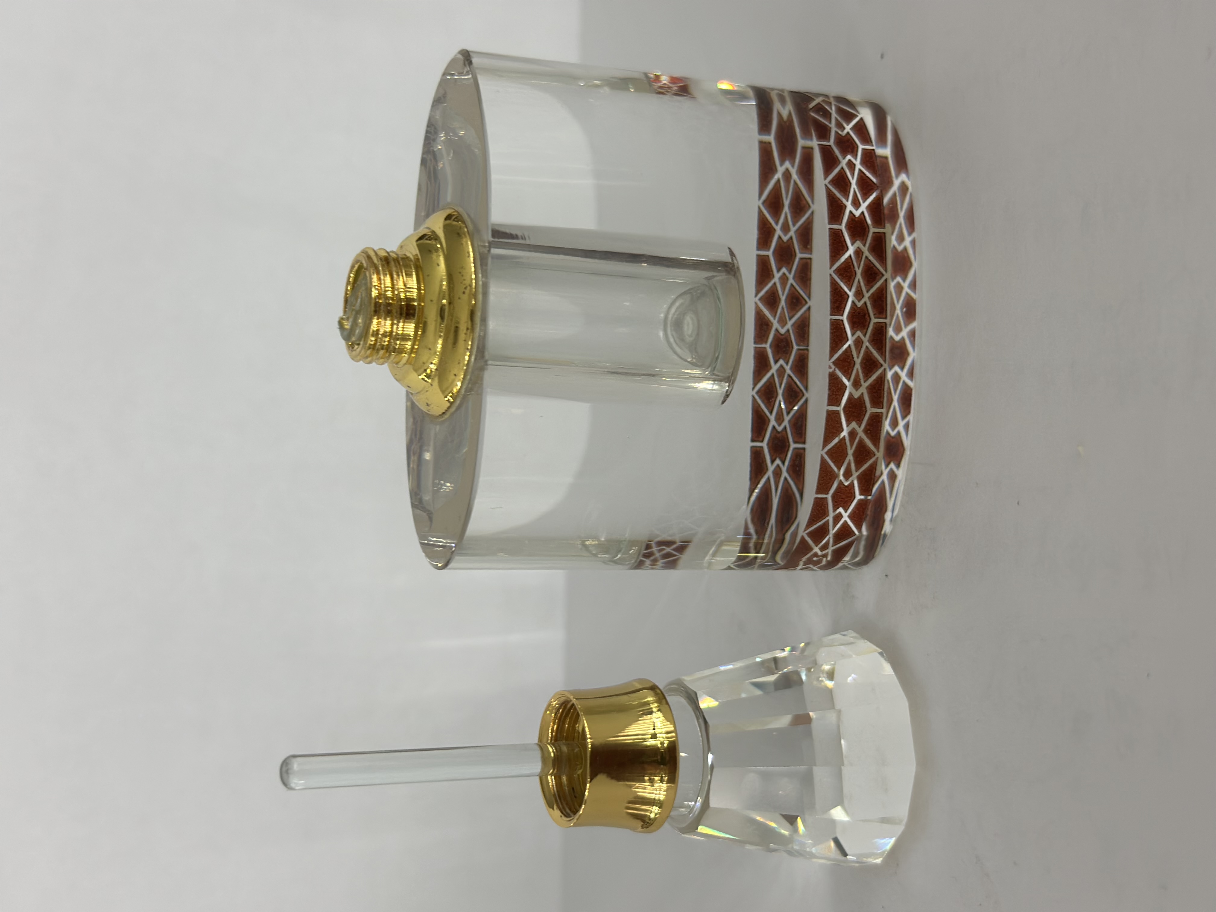 KA008-6cc Arab perfume bottle, glass bottle, handicrafts D3-7857 Alden Specification image