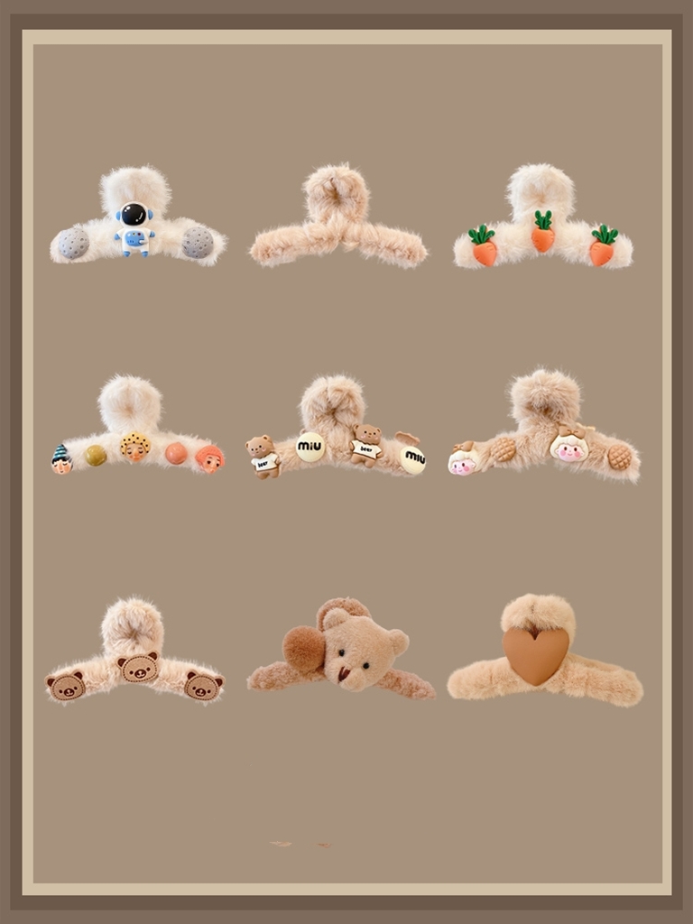 مشابك الشعر على شكل شعيرات في مؤخرة الرأس Specification image