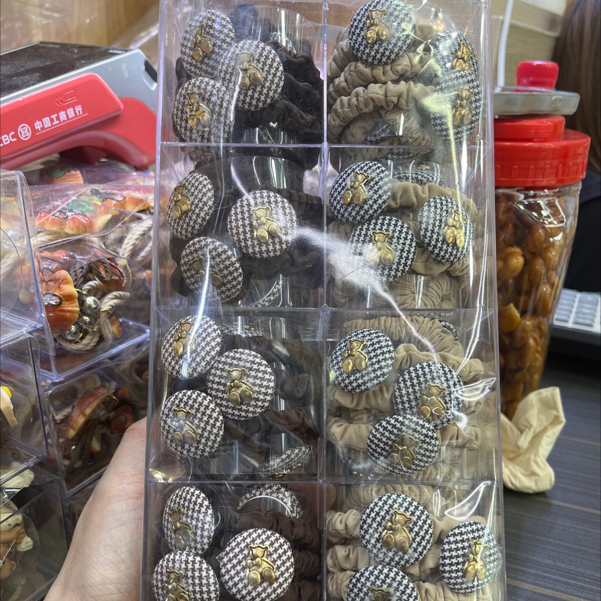 【100 Sets 】 New plush hair band bestseller rabbit ear leather band hair accessory pic 1