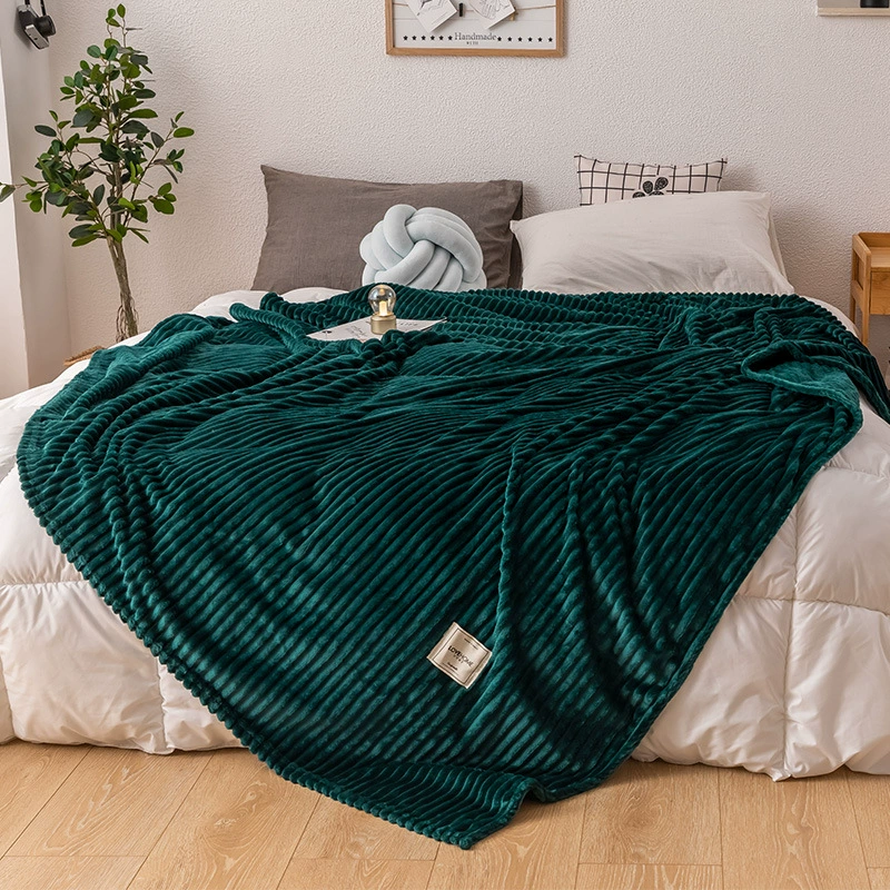 纯色魔法绒毛毯法莱绒礼品毯珊瑚绒空调盖毯毛巾被牛奶绒午睡毯子详情图2