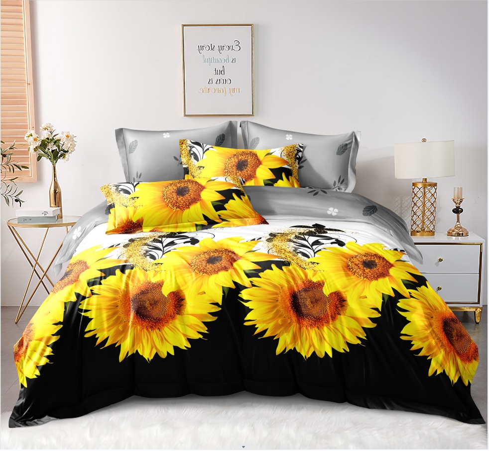 3d printed three-piece set, four-piece set, multi-piece set, bedding, home textile duvet cover set