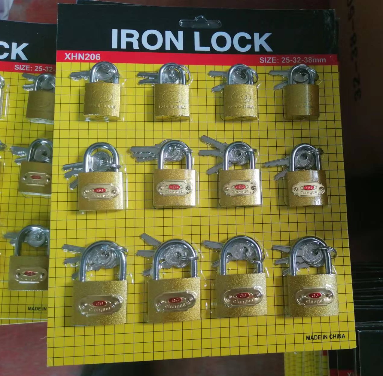 Iron safety lock: Anti-theft, reinforced, anti-prying and anti-disassembly