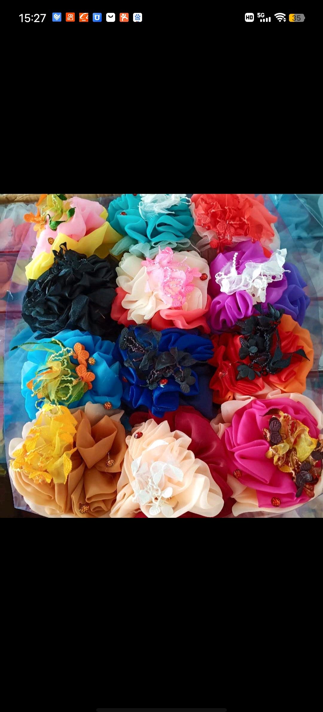 The 2021 new Korean version of the Instagram-popular women's trendy colorful headpiece, 16cm details Picture