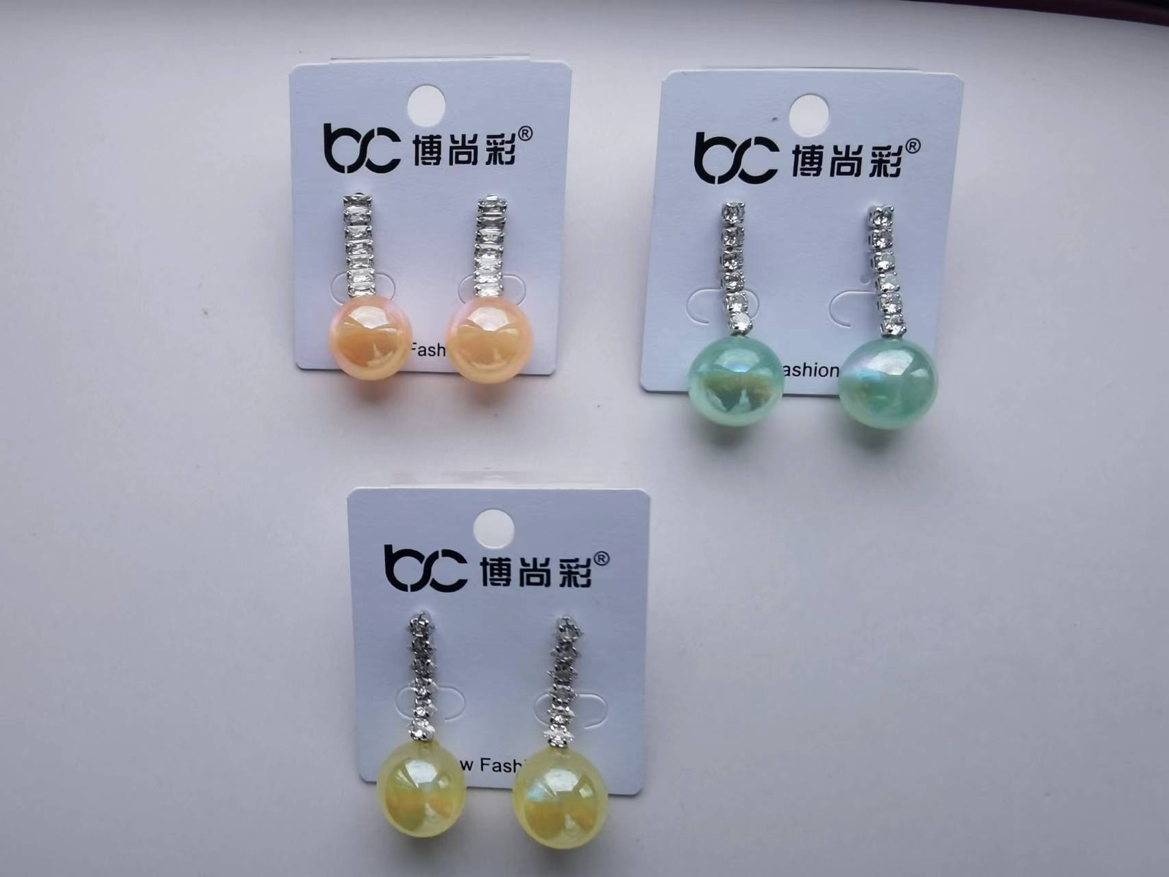 2022秋季新款设计感高级耳环潮气质猫眼石耳饰纯银针简约菱形耳钉博尚-600-2