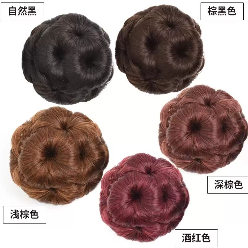 古装发苞/9朵花园夹白底实物图