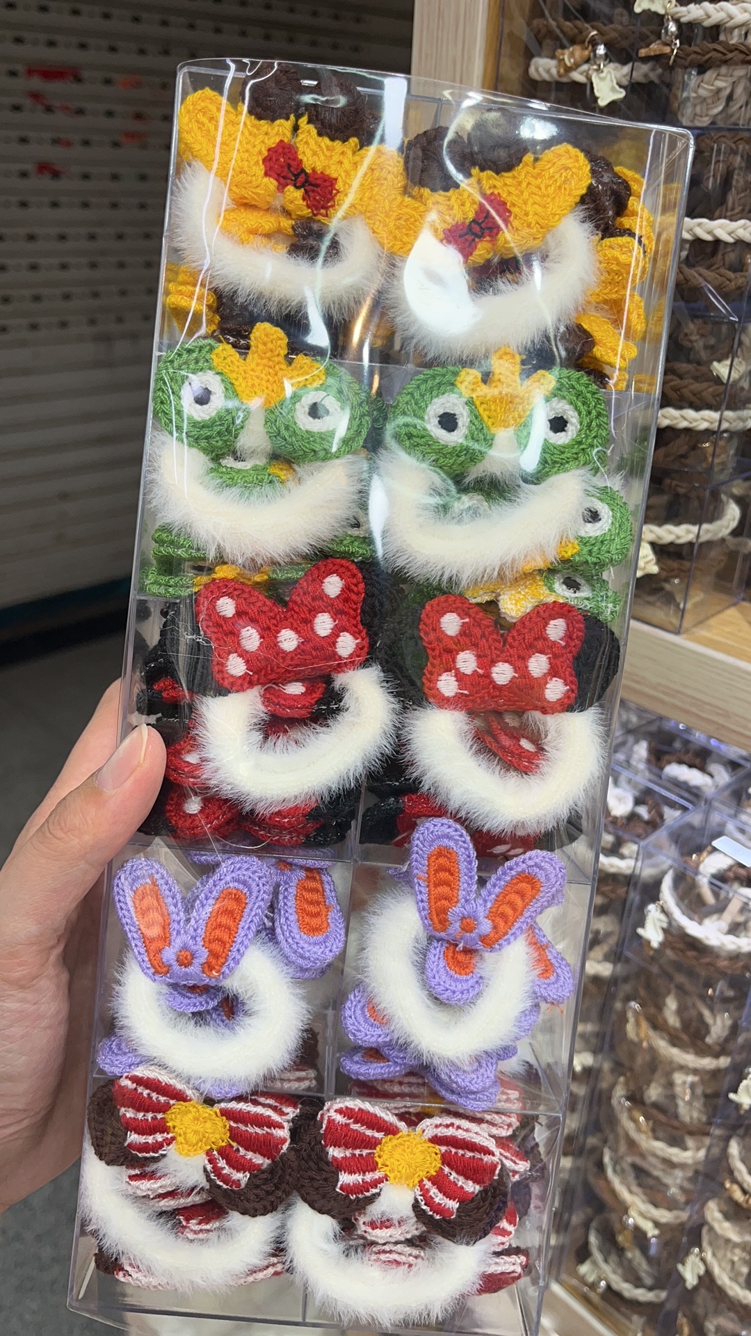 【100 Sets 】 Best-selling Yugui Dog hair band, rabbit ear hair tie, new leather band hair accessory Specification image