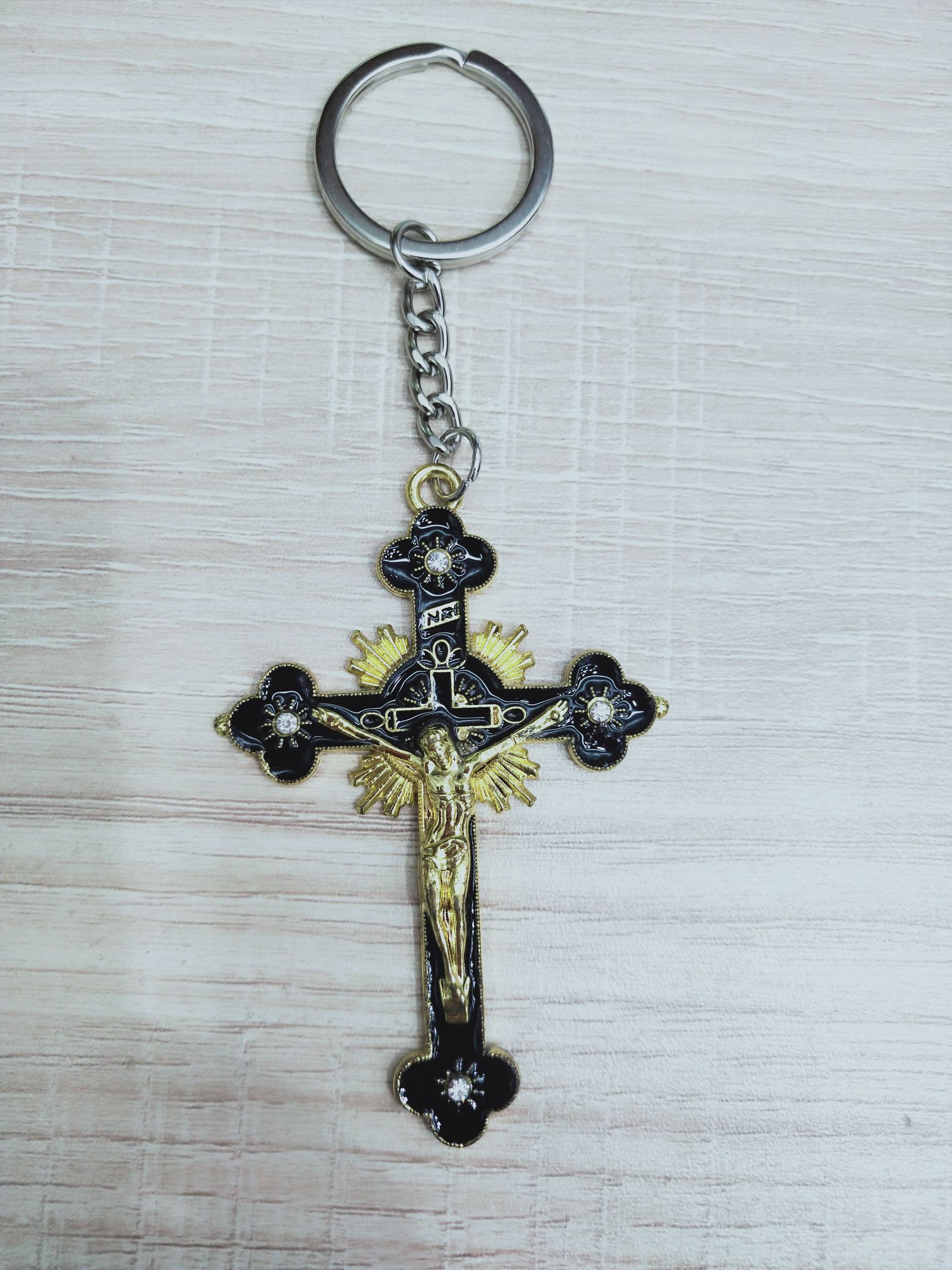 精美画油十字架吊坠钥匙扣，厂家直销多种宗教系列用品畅销国外市场详情图2