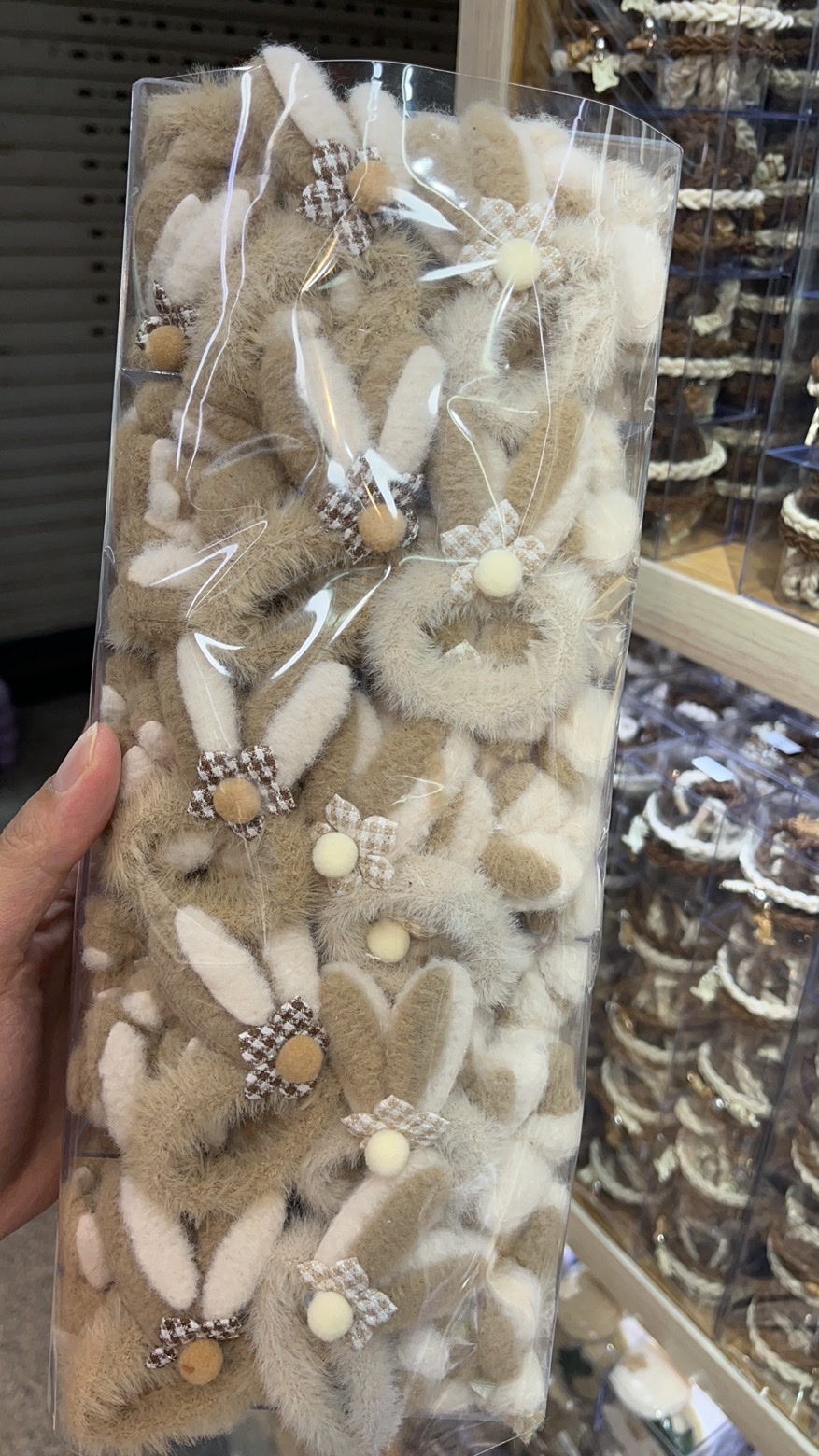 【100 Sets 】 Best-selling Yugui Dog hair band, rabbit ear hair tie, new leather band hair accessory Application Scenario