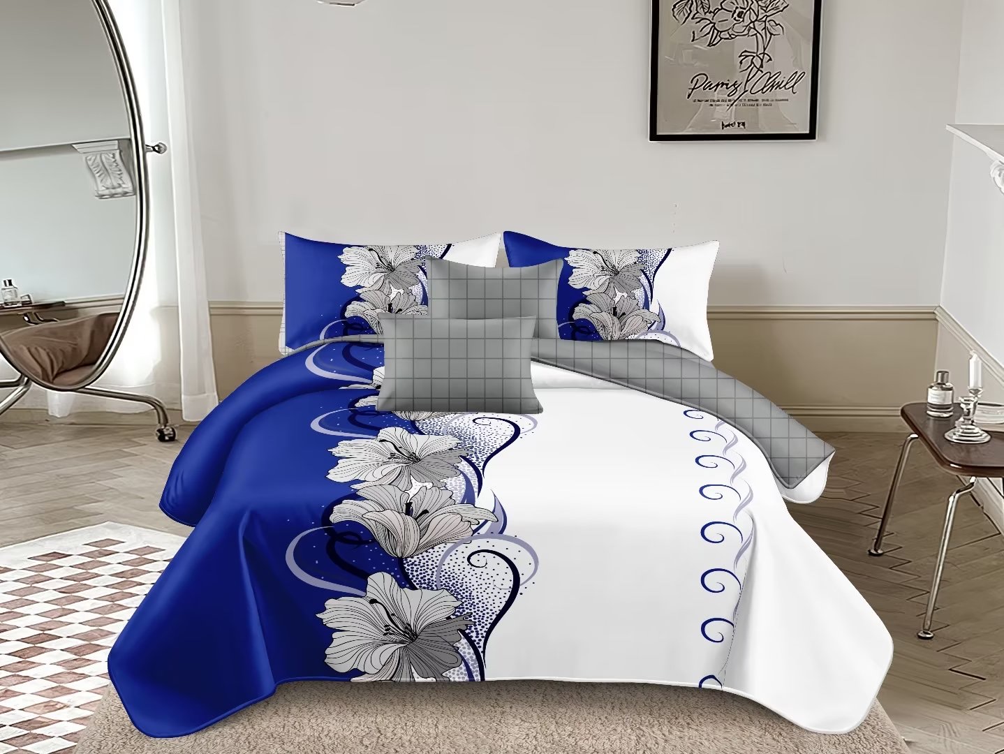 3d printed three-piece set, four-piece set, multi-piece set, bedding, home textile duvet cover set Application Scenario