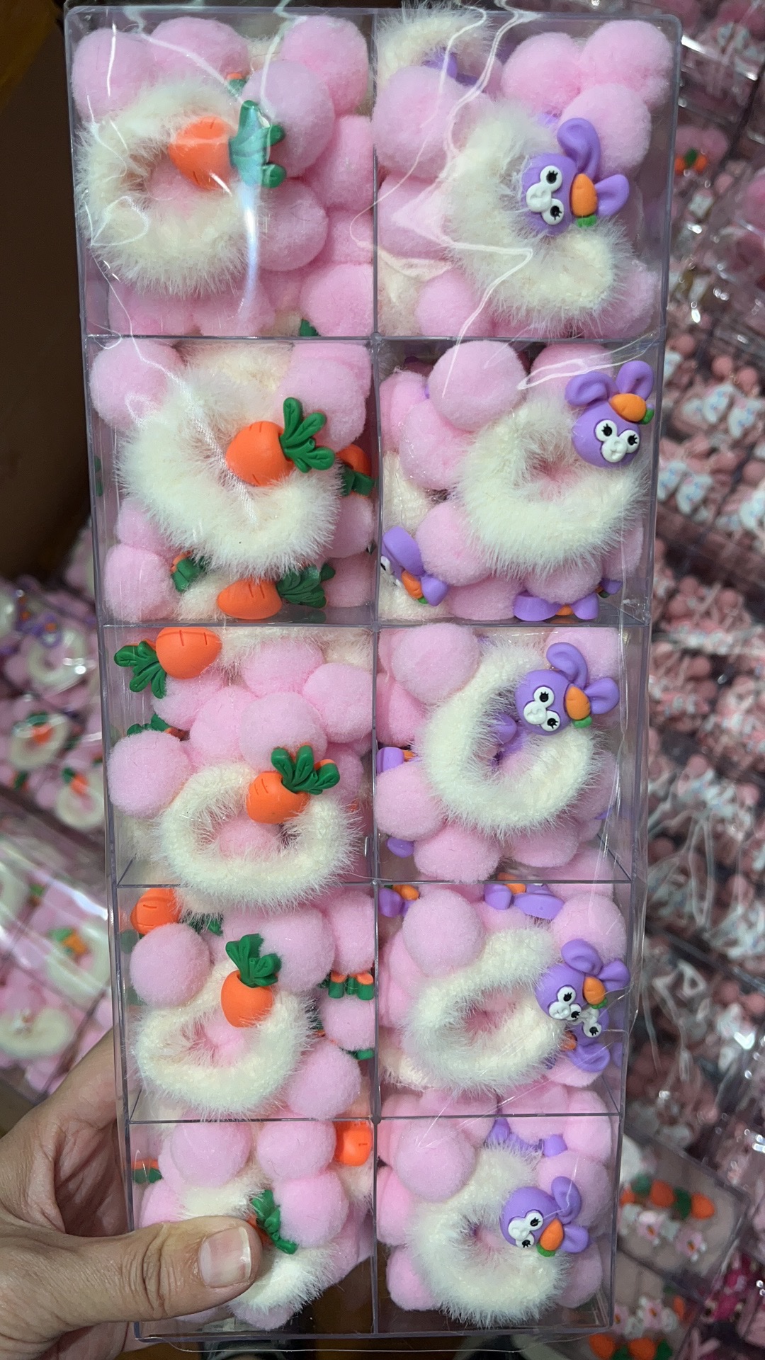 【100 Sets 】 New ear hair bands, cartoon cute leather bands, fruit hair ties and hair accessories details Picture