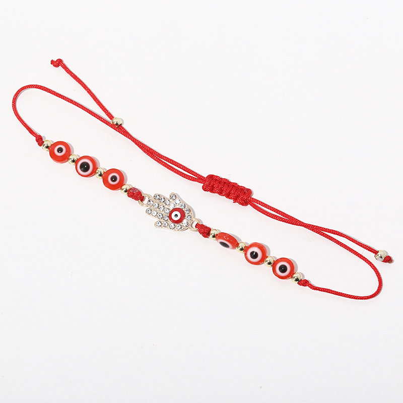 跨境万圣手链恶魔之眼编织手链男女款合金手链详情图4