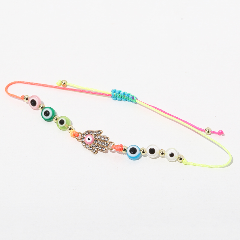 万圣手链/恶魔之眼手链/合金编织手链产品图