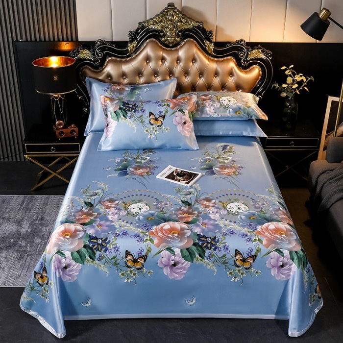 Ice silk mat 3-piece set of bedding and home textile quilt cover Specification image