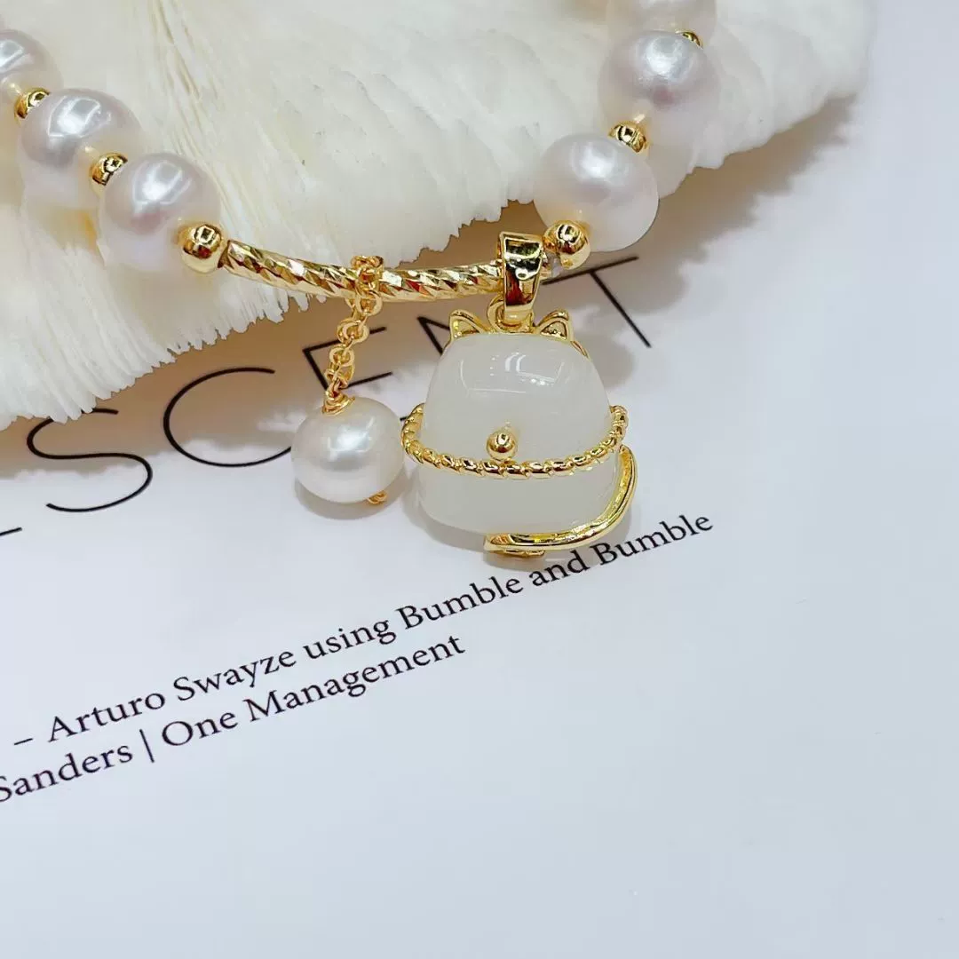Live-streaming bestseller: New natural pearl bracelet for women, all-in-one handcrafted wealth attraction Totoro 14K gold-plated freshwater pearl bracelet Application Scenario
