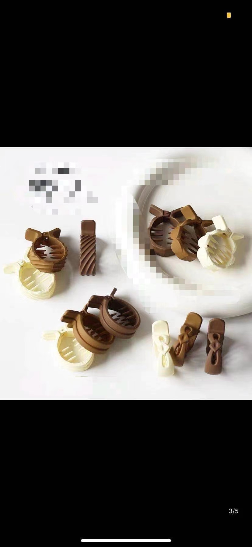 Haishen Accessories, a popular and trendy Korean-style fashion classic, is a 6-color transparent 4-centimeter small claw that has become a hit on the Internet Application Scenario