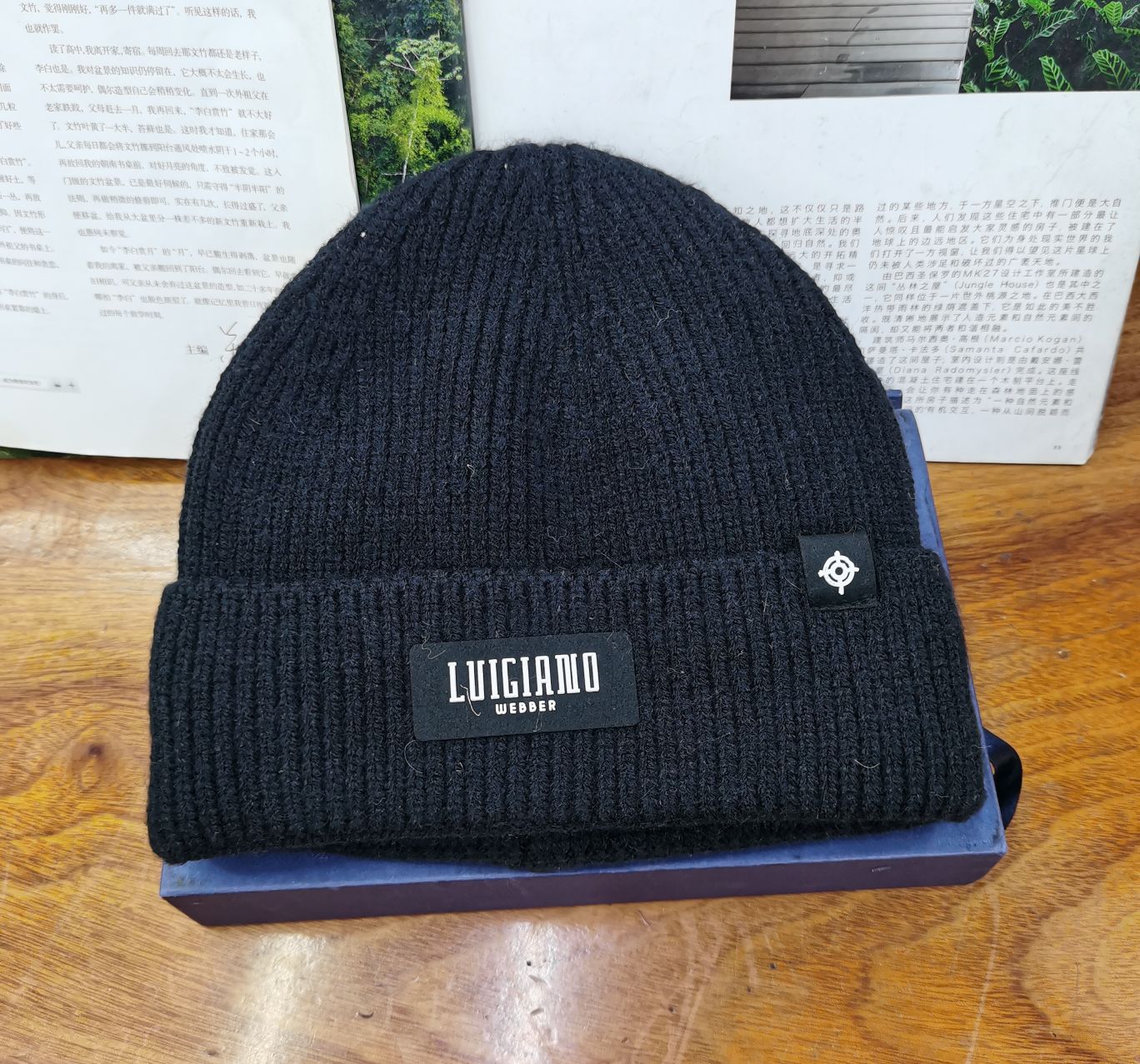 秋冬加绒女士针织帽户外保暖套头帽时尚韩版刺绣字母百搭帽子男女同款详情图11