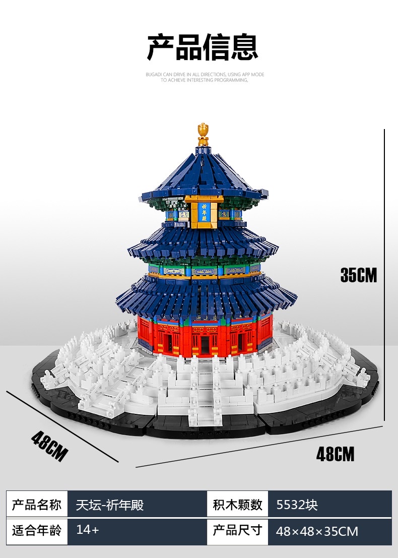 Assembly of the Hall of Prayer for Good Harvests and the Temple of Heaven in 2009 Application Scenario