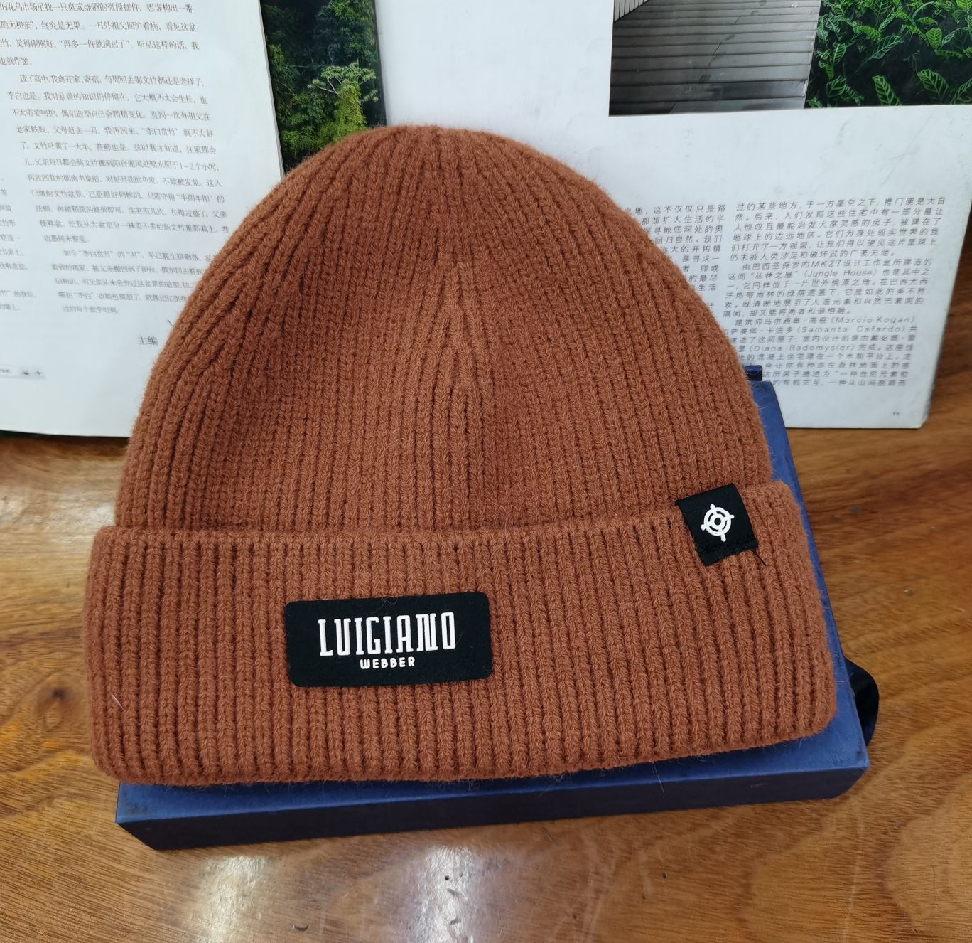 秋冬加绒女士针织帽户外保暖套头帽时尚韩版刺绣字母百搭帽子男女同款详情图10