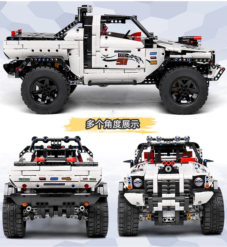 18005 Yuxing Model King Technology Remote Control Climbing Car, Four-wheel drive off-road Vehicle, Adult high-difficulty assembly building block puzzle toy car Specification image