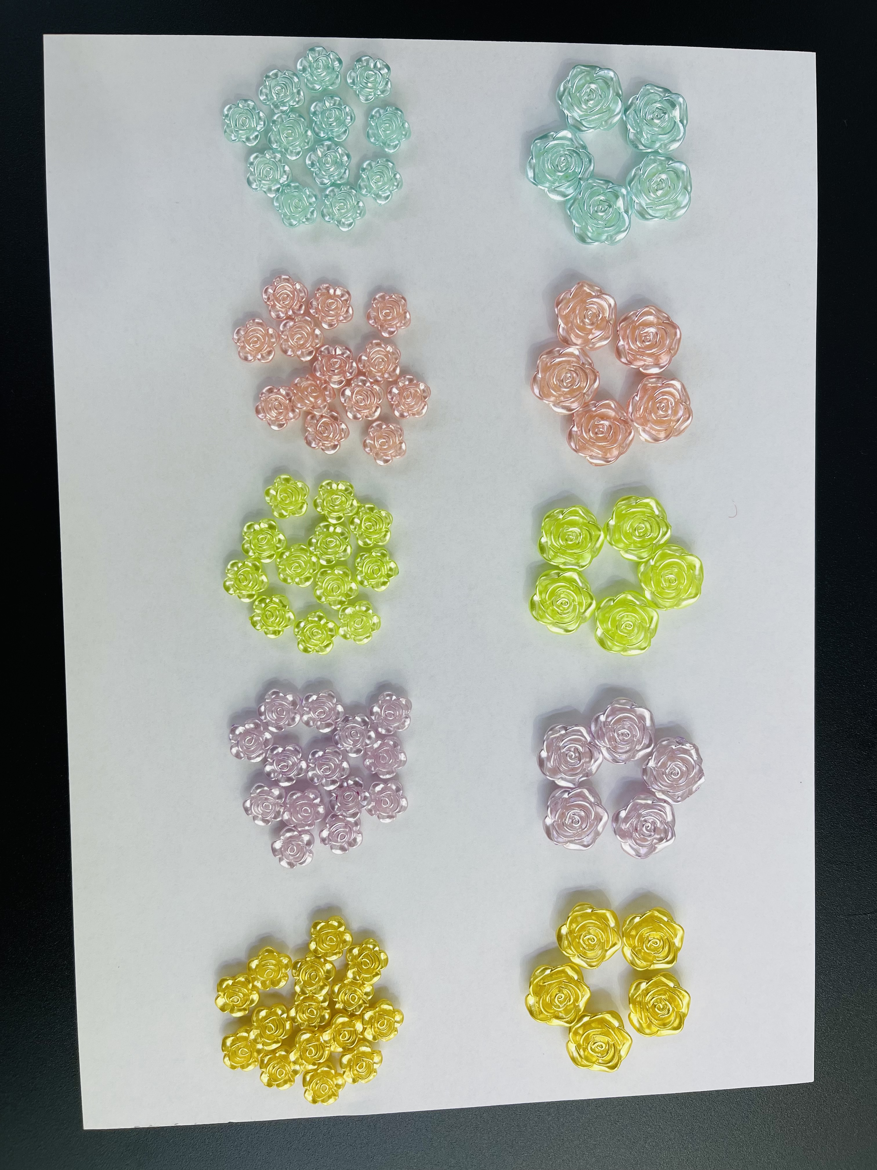奶油山茶花DIY饰品配件