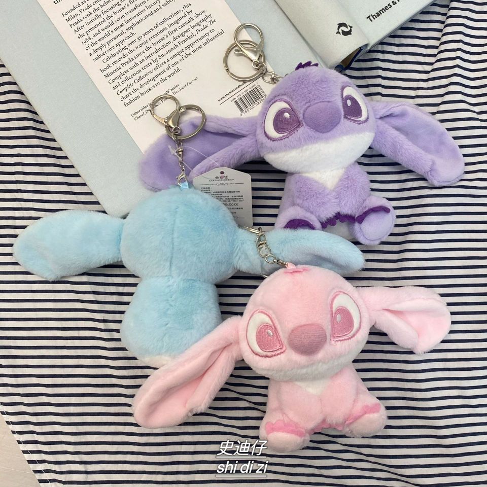 2022 Pink round keychain Pendant, golden doll pendant, plush toy, Stitch pendant factory direct sales pic 5
