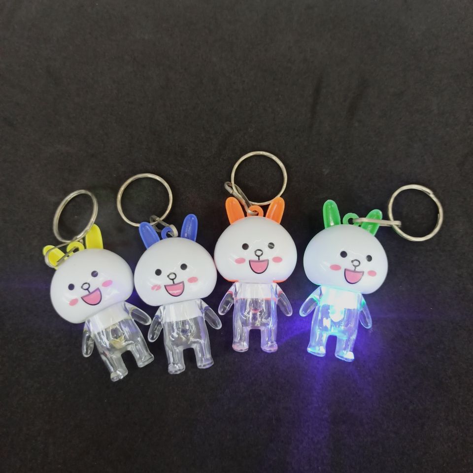 发光玩具 闪光兔子钥匙扣灯 活动赠送 厂家直销 小礼品 小挂件 高高电子玩具 1
