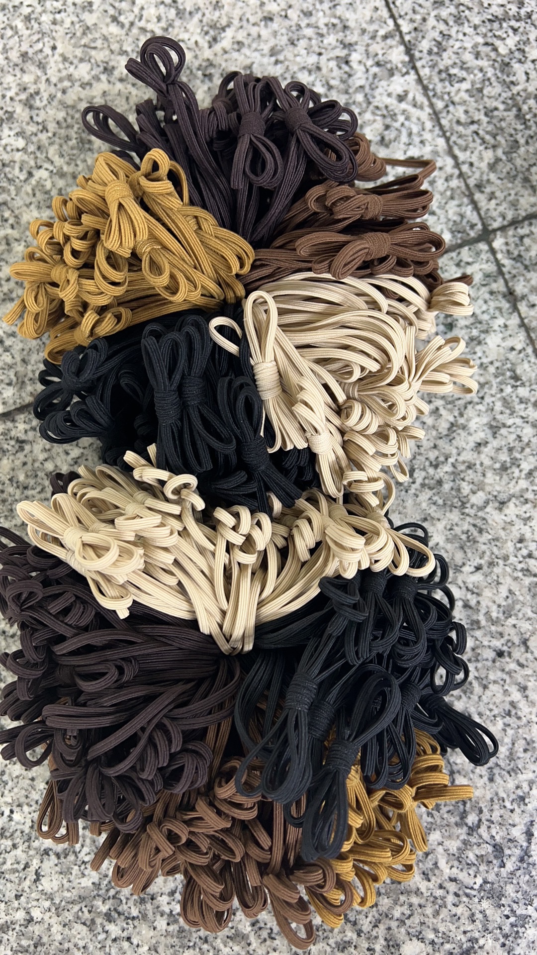 （100）个装扁线打结5色20个精品网络爆款