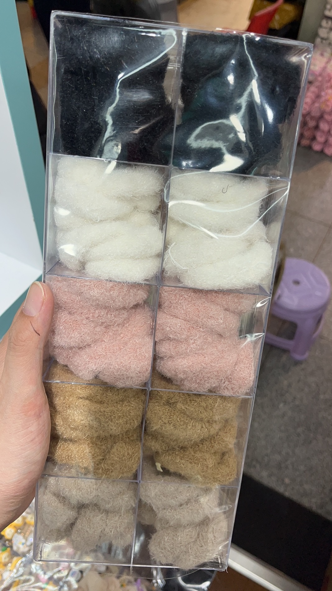 【100 Sets 】 Korean new style hair bands, best-selling plush hair ties, and trendy leather band hair accessories details Picture