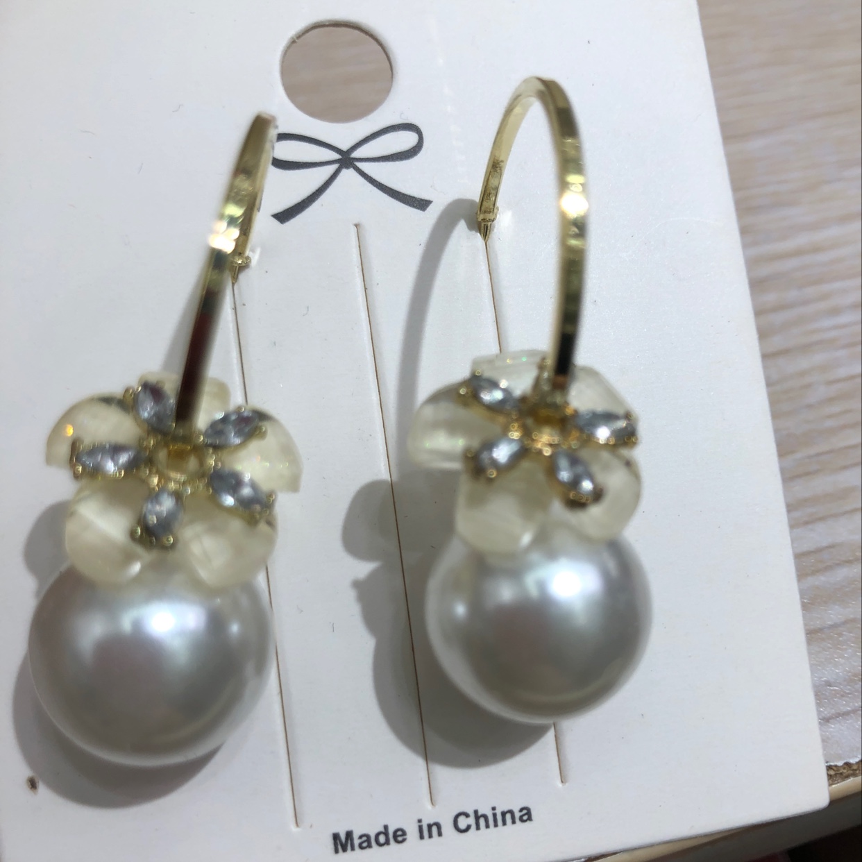 夸张行特大金色银色大珍珠韩版的合金水钻耳环