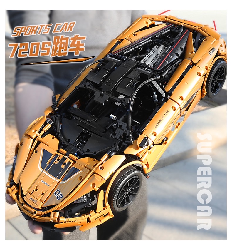 13145 Yuxing Model King Technology Mechanical Set MOC Assembly Building Blocks Adult high-difficulty huge car and sports car model toys details Picture
