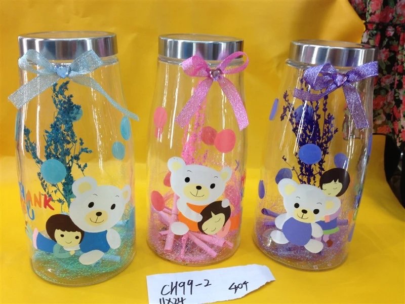 玻璃瓶/玻璃工艺/工艺摆件白底实物图