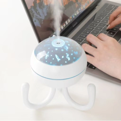 2022 Octopus Humidifier USB Plug Large spray Volume desktop Projection Lamp Air Humidifier detail image 8