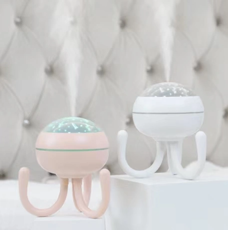 2022 Octopus Humidifier USB Plug Large spray Volume desktop Projection Lamp Air Humidifier detail image 10