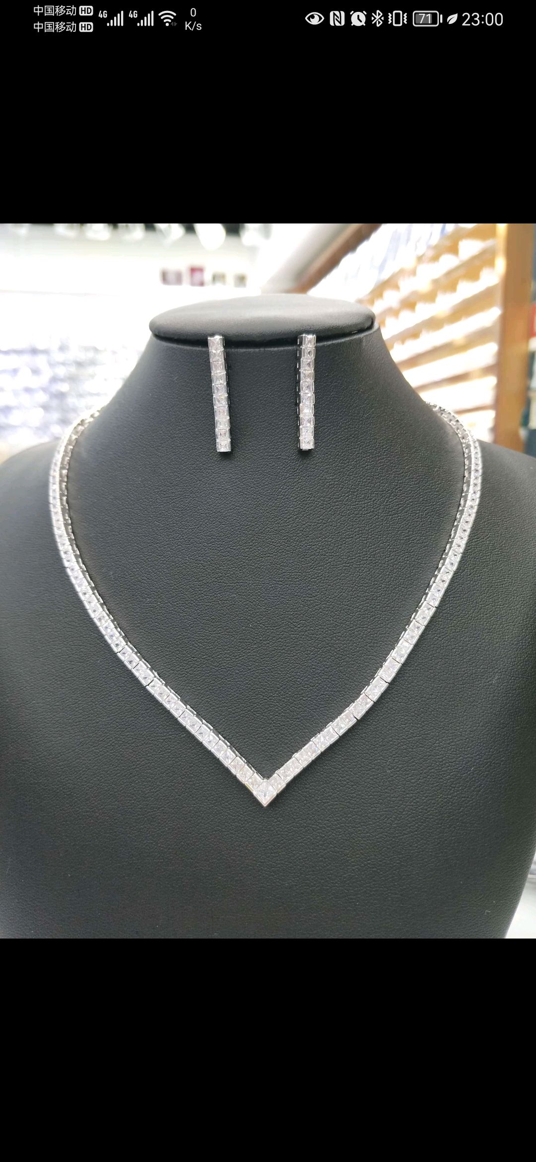 Golden Dream Beauty's light luxury, fashionable and trendy high-end European and American full zircon set chain TL-14 details Picture