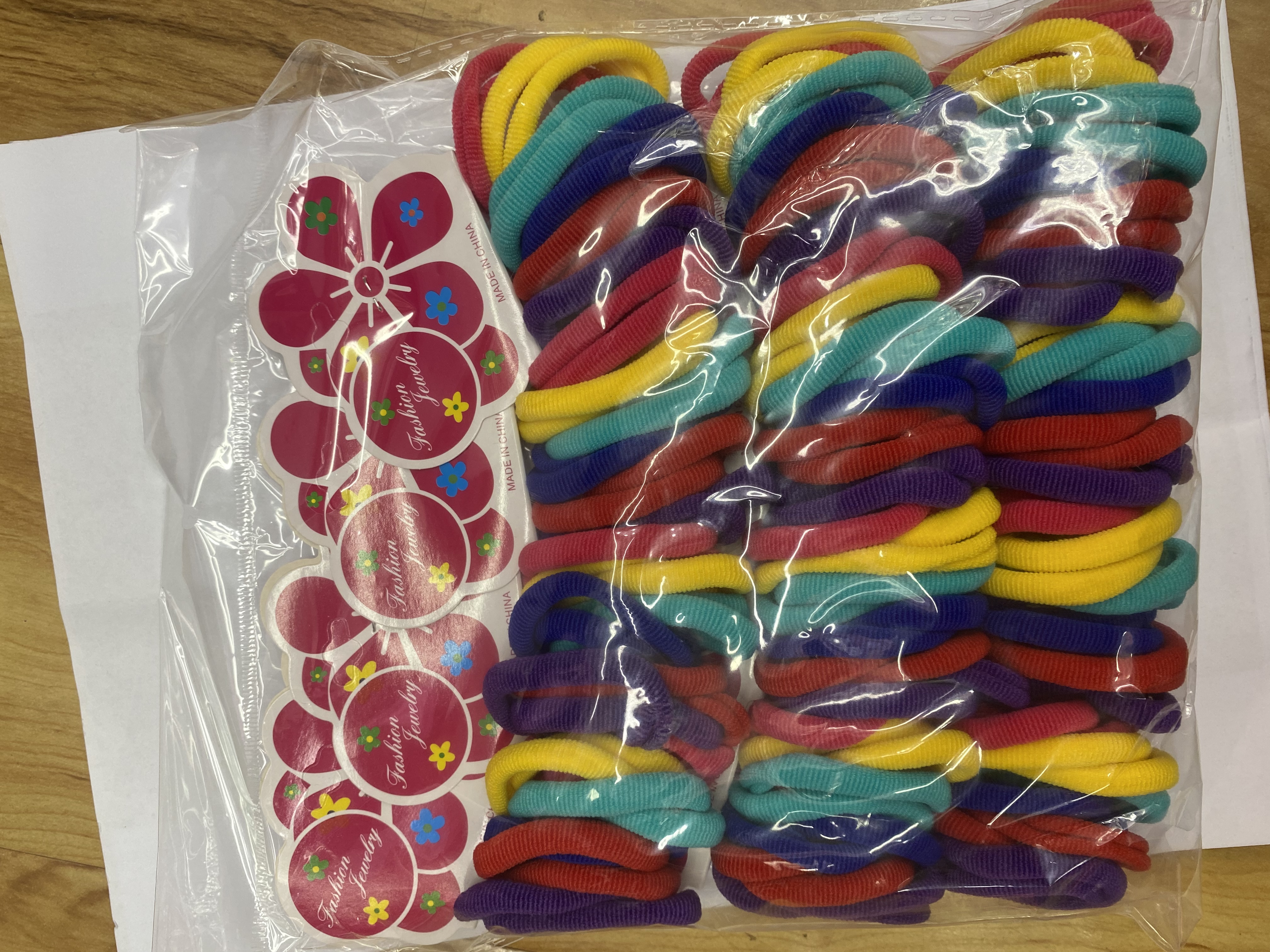 低弹丝毛巾圈 颜色百搭 馨亮点饰品3342发圈细节图