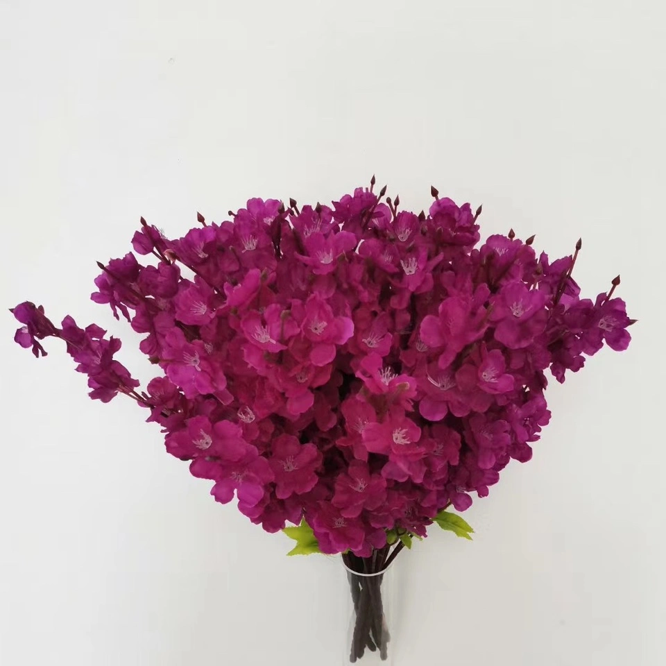 Sihan Flower Industry, peach and rose red decorative flowers, artificial plastic flowers, artificial flowers, single living room decorative flowers, dried flowers, table top ornaments, anti-flower art decorations Application Scenario