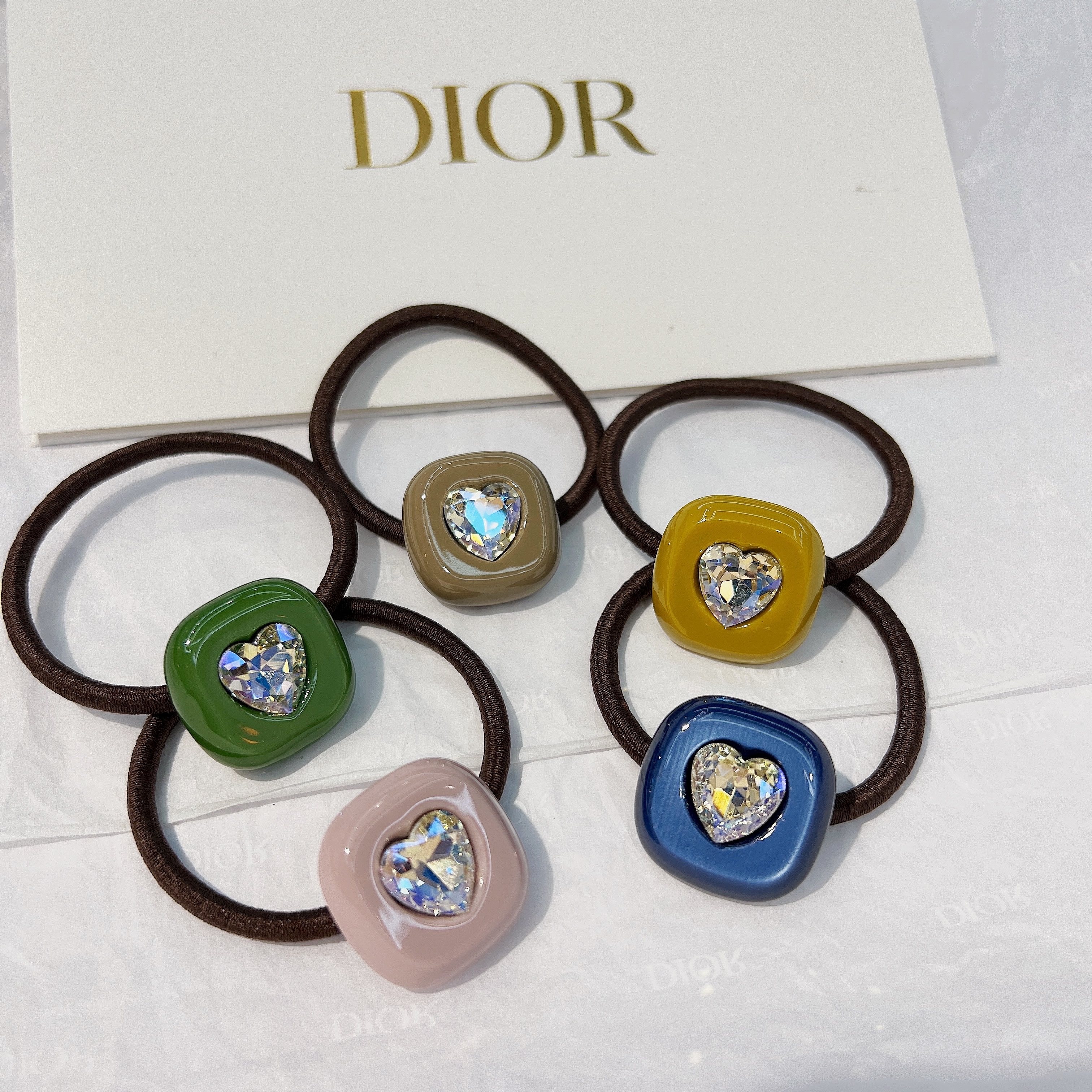 意大利醋酸板材2023春款网红钻石皮筋三春0007