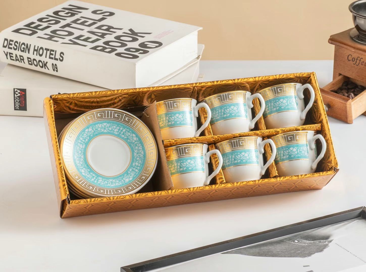 Coffee Cup 6 Cups 6 Saucer Coffee Cup Saucer Set Export Middle East Coffee Cup Saucer Ceramic Cup undefined