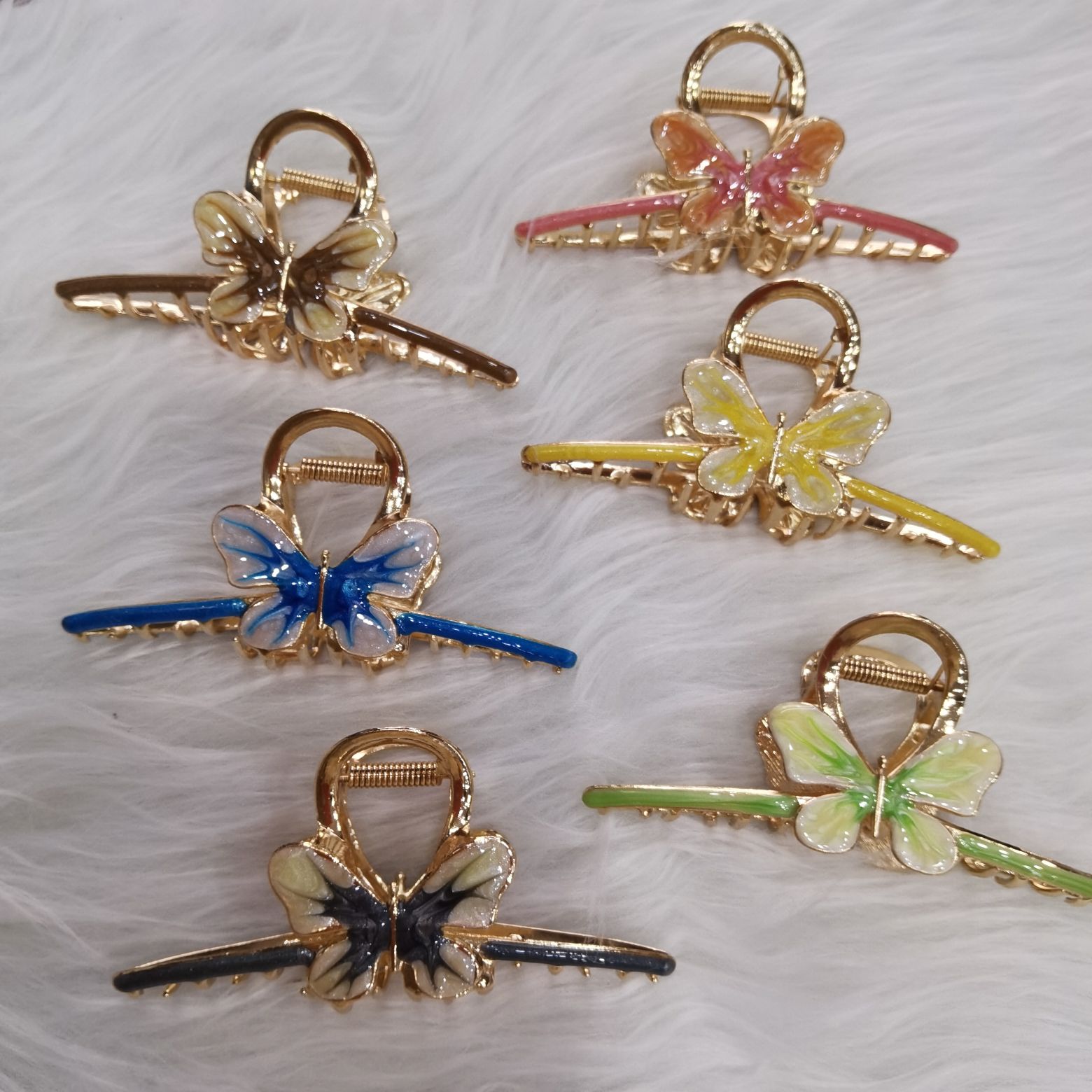 Haishen jewelry, a popular and trendy item, is a 11-centimeter alloy in milk tea color for ladies details Picture