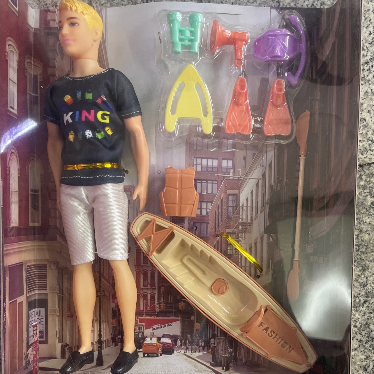 The new set for boys comes with accessories and brackets details Picture