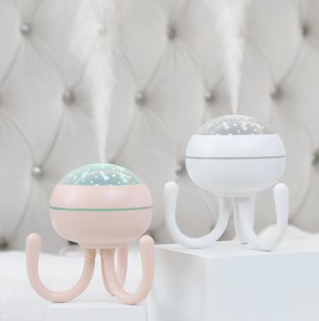 2022 Octopus Humidifier USB Plug Large spray Volume desktop Projection Lamp Air Humidifier
