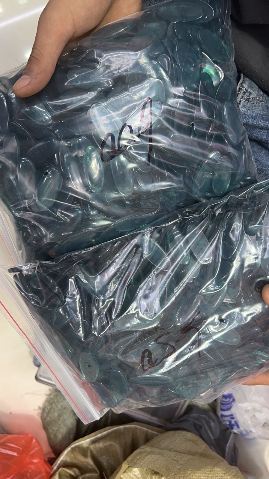 树脂咖色/绿色环保/发夹发饰细节图