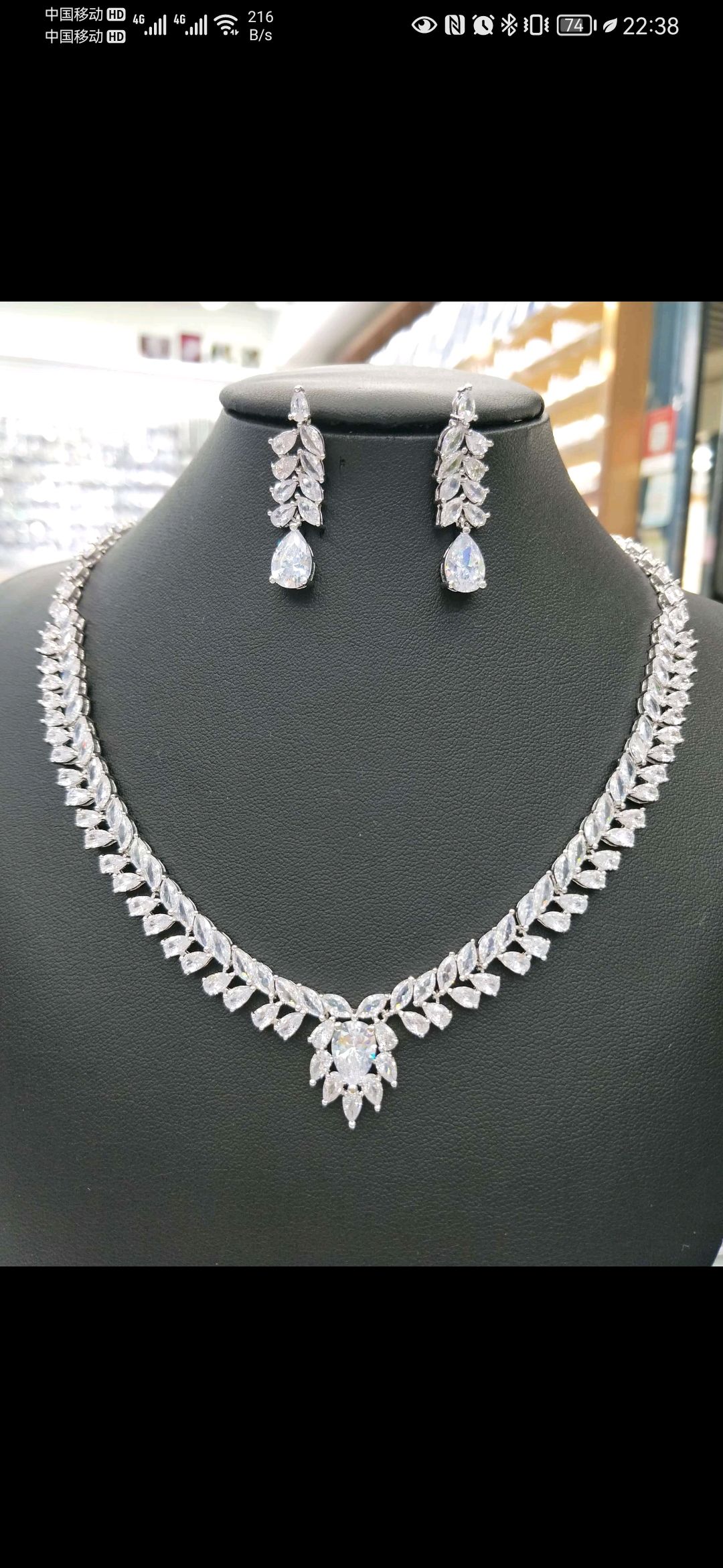 Golden Dream Beauty Luxurious, Trendy and Fashionable European and American Full Zircon Set Chain TL-10 details Picture