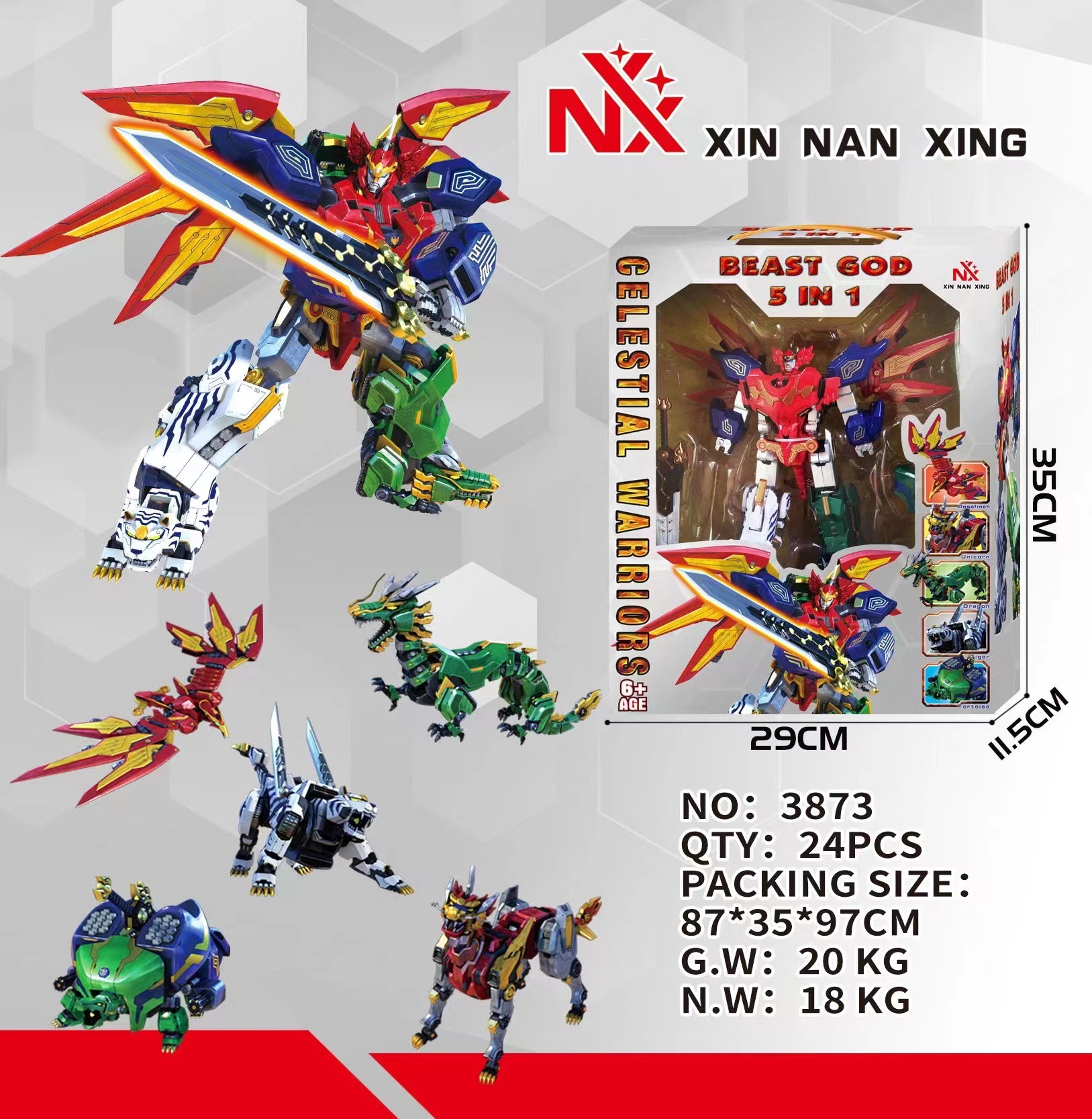 Five-in-one transformable toy transformable toy Specification image