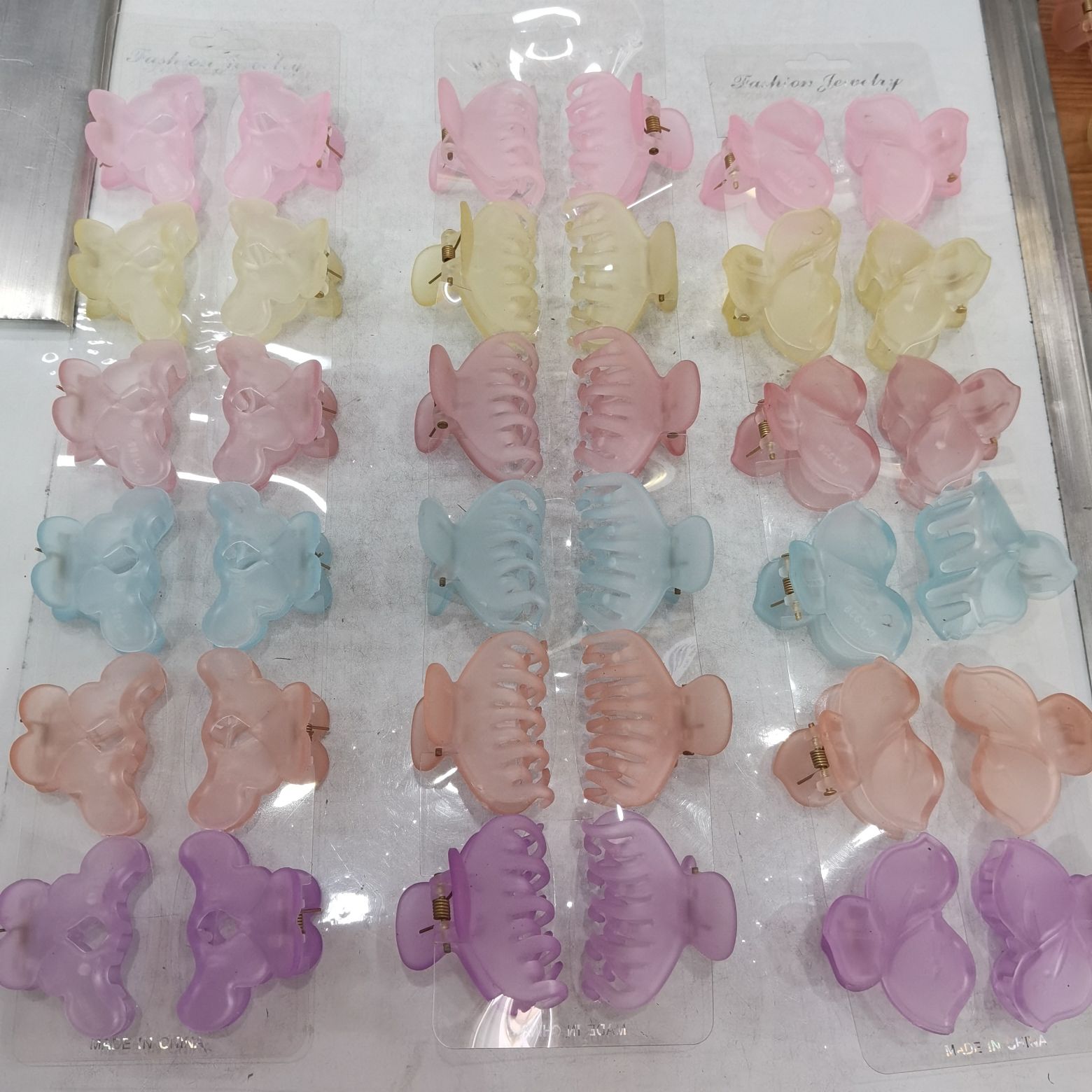 Haishen Accessories 4 cm Popular and trendy Korean-style classic and fashionable rubber frosted sugar fruit color grabber