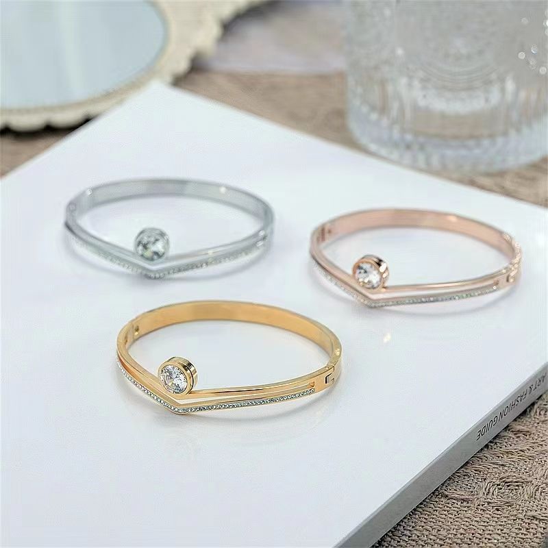 LKSTYLE non-fading titanium steel bracelet, ins cold style, high-end, niche design, exquisite internet-famous style